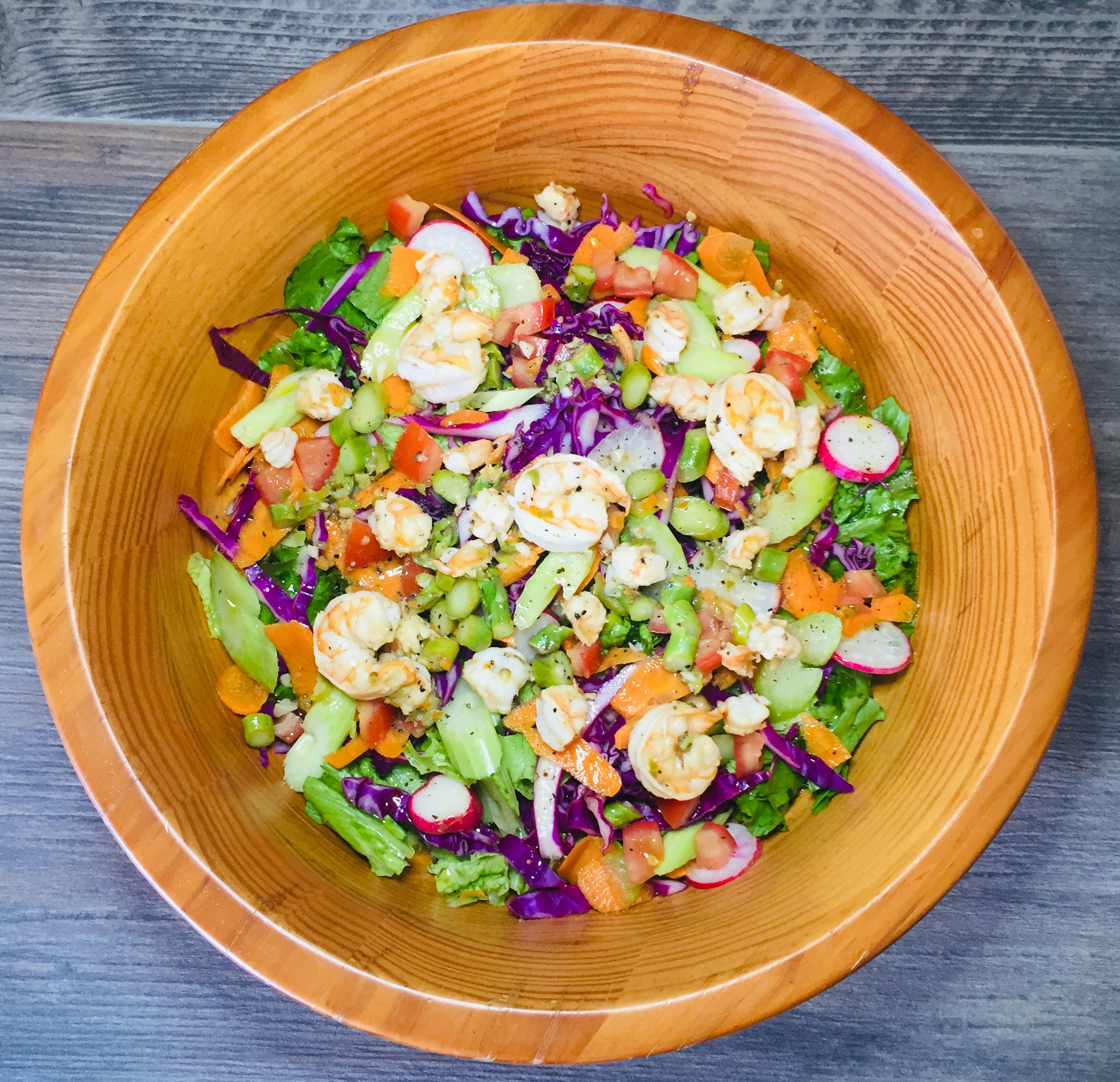 Angry Shrimp Chopped Salad