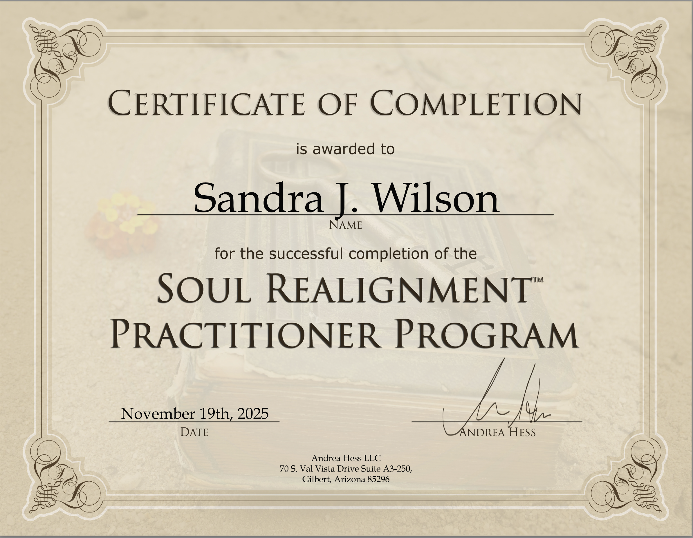 Certification Verified